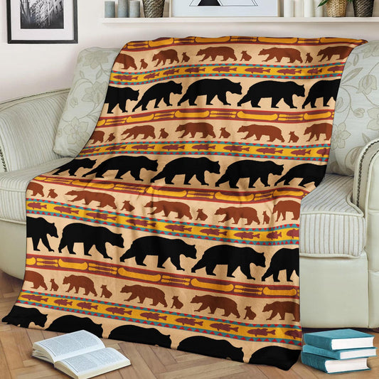 Bear CLP270809 Sherpa Fleece Blanket