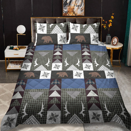 Bear Creek CLM0210021B Quilt Bedding Set