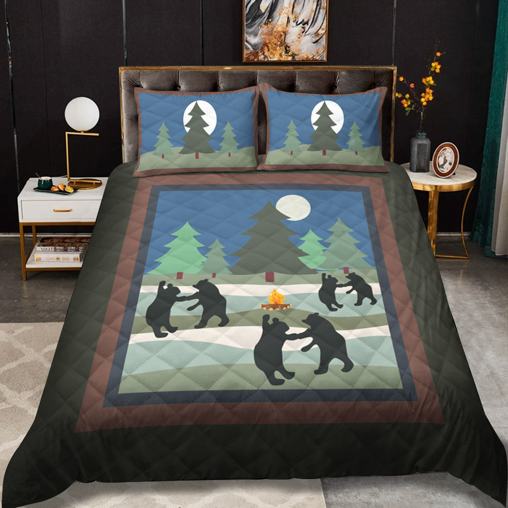 Bear Dance Lodge CLP2709016T Quilt Bedding Set