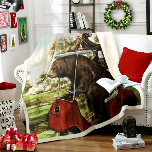 Bear Driver Golf Cart AA1811222TT Sherpa Fleece Blanket