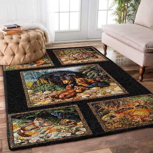 Bear Fox Raccoon Deer Squirrel DV0810014R Rug