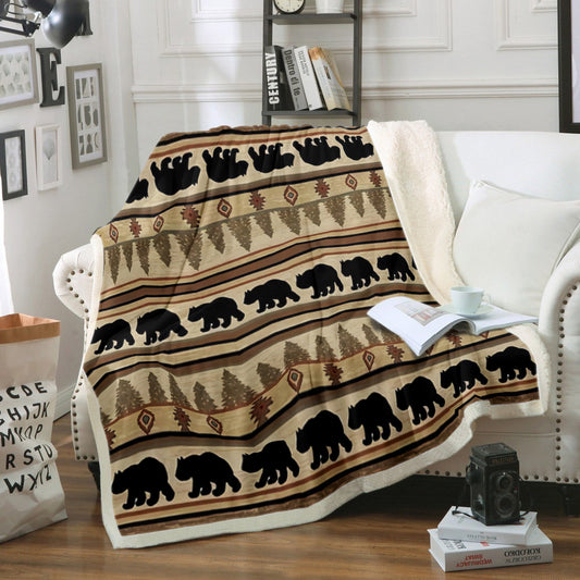 Bear HT230809TT Sherpa Fleece Blanket