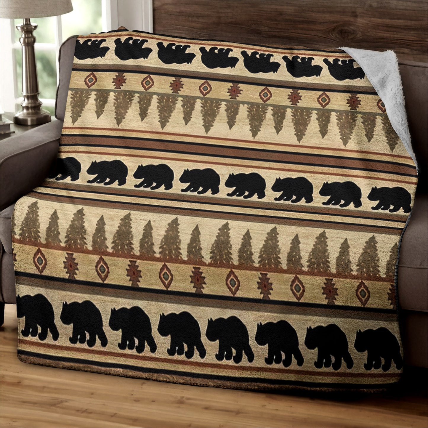 Bear HT230809TT Sherpa Fleece Blanket