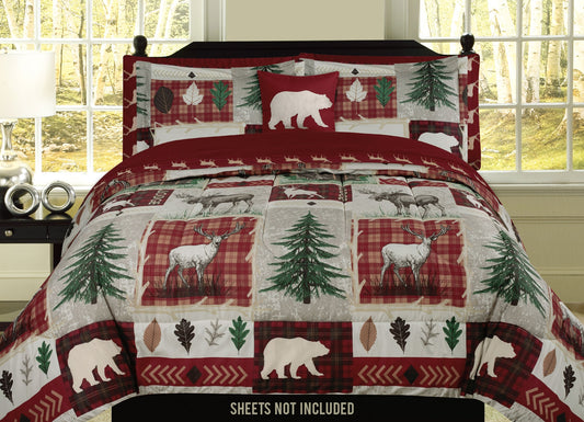 Bear Lodge Deer Elk Rustic Cabin CLP1210004TT Bedding Sets