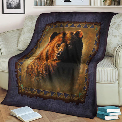 Bear NT050907F Sherpa Fleece Blanket