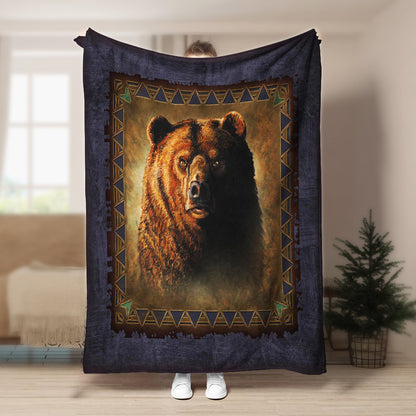 Bear NT050907F Sherpa Fleece Blanket