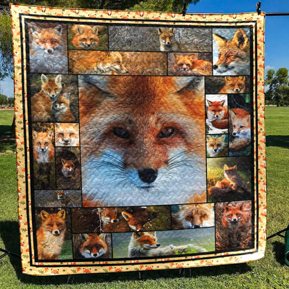 Beautiful Fox Art CL15110019MDQ Quilt Blanket