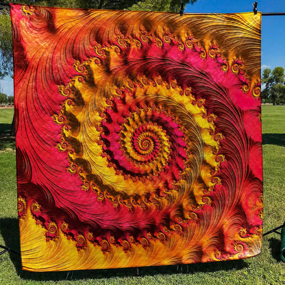 Beautiful Fractal Quilt Blanket MT130601D