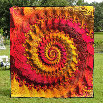 Beautiful Fractal Quilt Blanket MT130601D