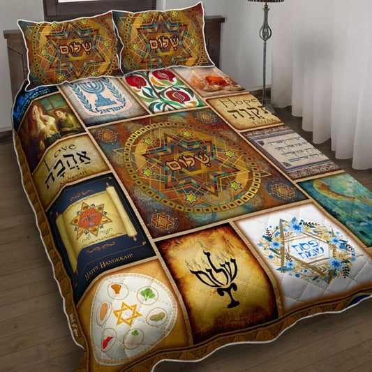 Beautiful Jewish Culture Quilt Bedding Set CLH1609002