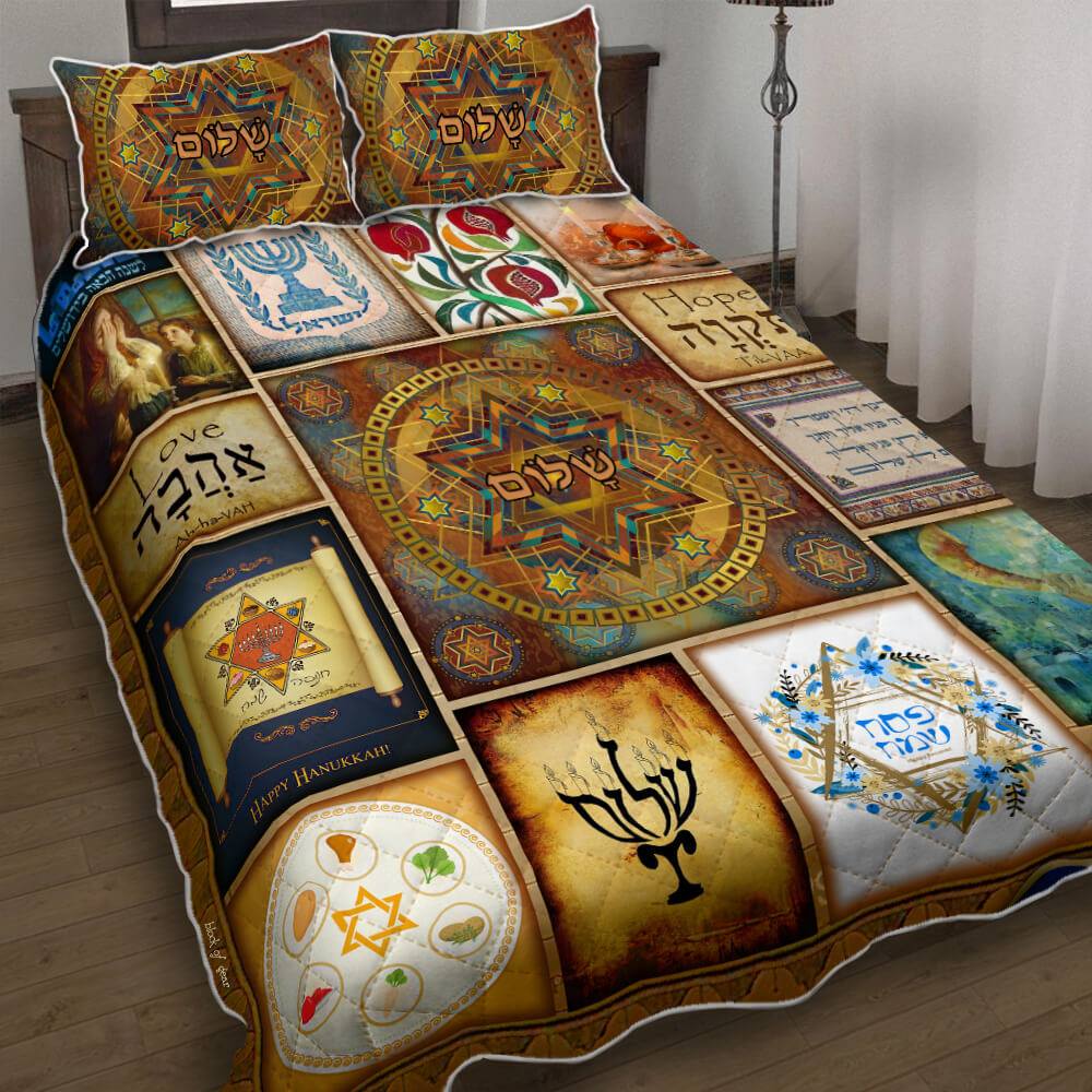 Beautiful Jewish Quilt Bedding Set CLM090906