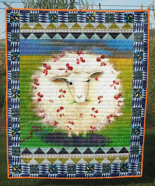 Beautiful Lady Sheep CLT270603 Quilt Blanket