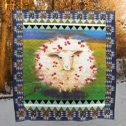 Beautiful Lady Sheep CLT270603 Quilt Blanket