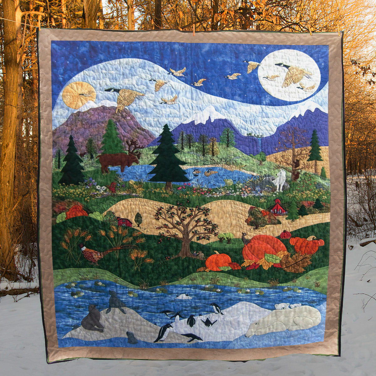 Beautiful Landscape CLT0411011H Quilt Blanket