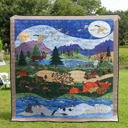 Beautiful Landscape CLT0411011H Quilt Blanket