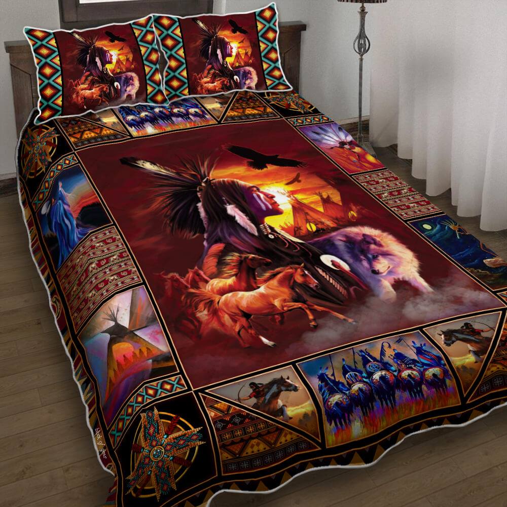 Beautiful Native American Quilt Bedding Set CLH0909002