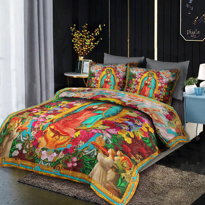 Beautiful Our Lady Of Guadalupe Bedding Sets TL030601BS