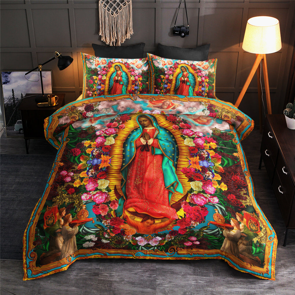 Beautiful Our Lady Of Guadalupe Bedding Sets TL030601BS