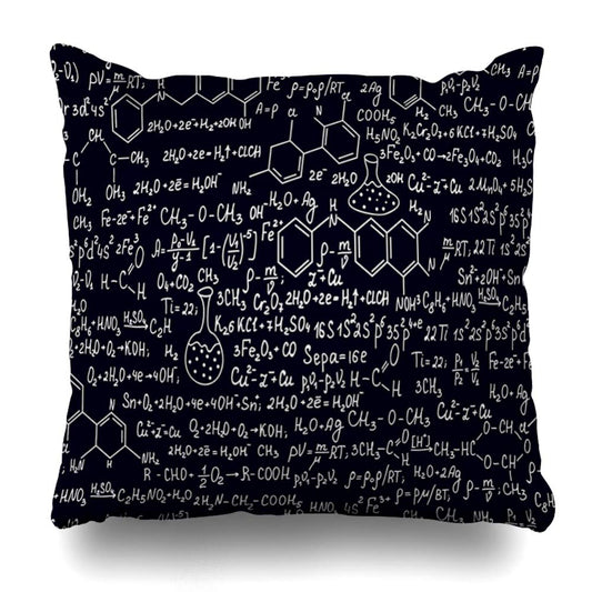 Beautiful Chemistry Formula CLP1410012P Throw Pillow Covers