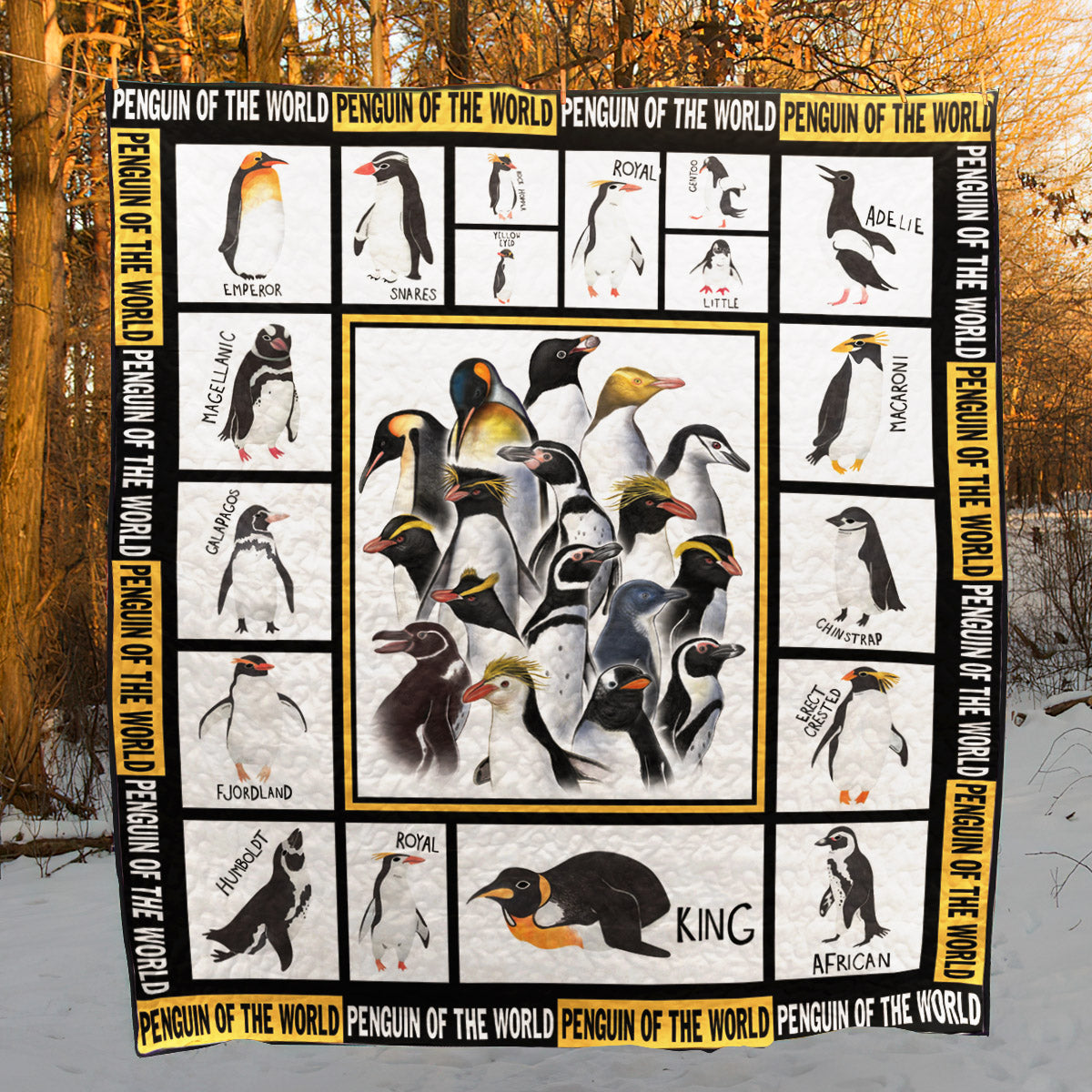 Beautifull Penguin CL15110029MDQ Quilt Blanket