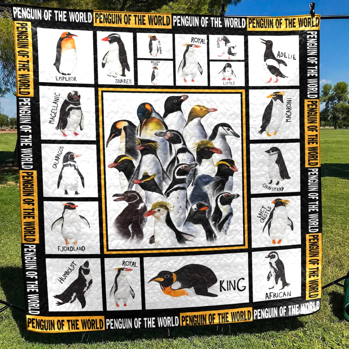 Beautifull Penguin CL15110029MDQ Quilt Blanket