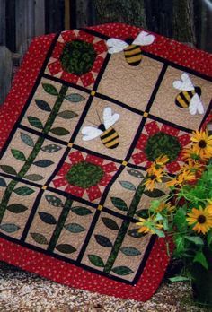 Bee And Sunflower CLA0710047Q Quilt Blanket