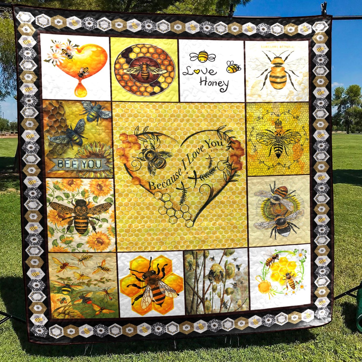 Bee CL11120042MDQ Quilt Blanket