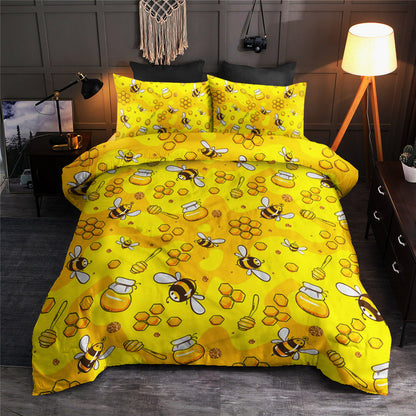 Bee Pattern Print Design CLA19100924B Bedding Sets