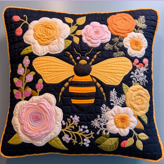 Bee TAI060324109 Quilted Pillow Case
