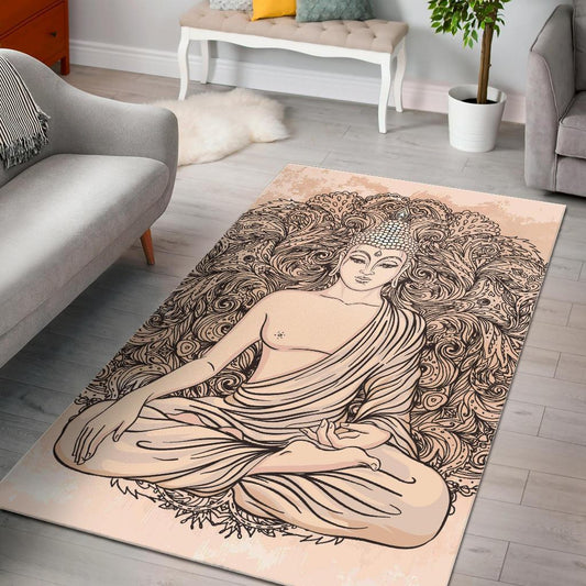 Beige Buddha Mandala CL17100040MDR Rug