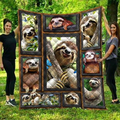 Beloved Sloths CLH2111047Q Quilt Blanket