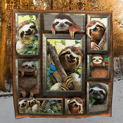 Beloved Sloths CLH2111047Q Quilt Blanket