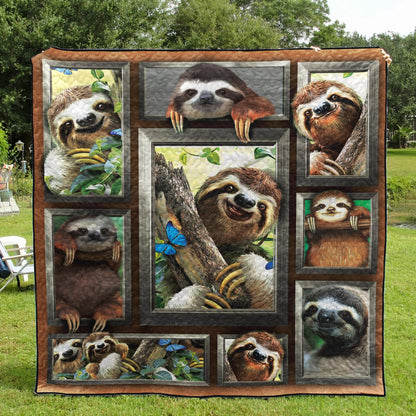 Beloved Sloths CLH2111047Q Quilt Blanket