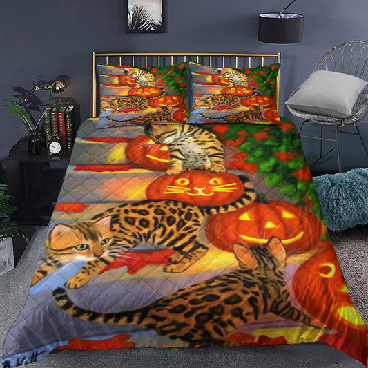 Bengal Halloween Quilt Bedding Set MN0110007