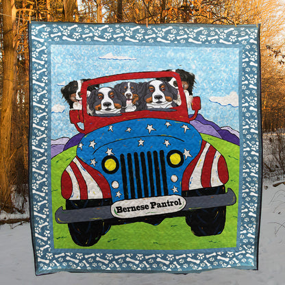 Bernese Mountain CLH0412075Q Quilt Blanket