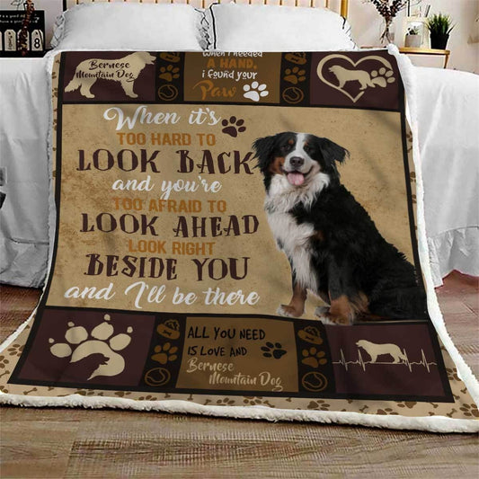 Bernese Mountain Dog CL09100047MDF Sherpa Fleece Blanket