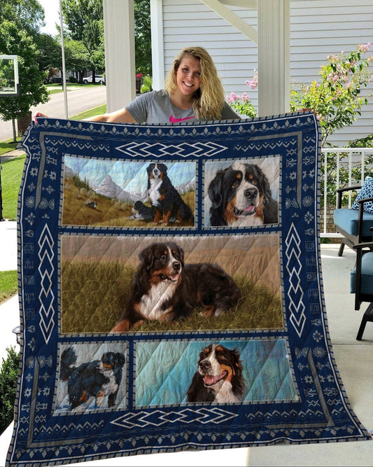 Bernese Mountain Dog CLH1611207Q Quilt Blanket