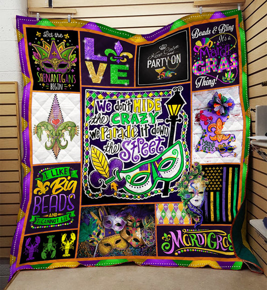 Best Mardi Gras Quilt Blanket TM041101