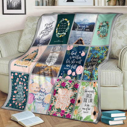 Bible CLA21100784F Sherpa Fleece Blanket