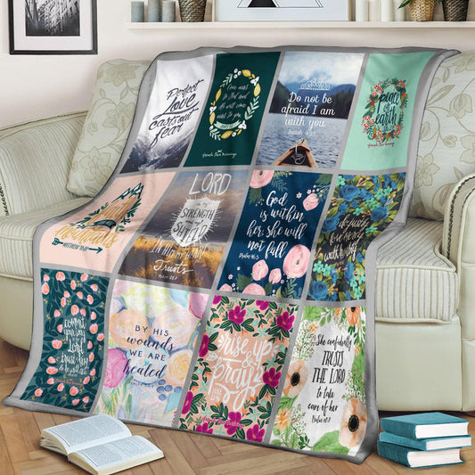 Bible CLA21100784F Sherpa Fleece Blanket