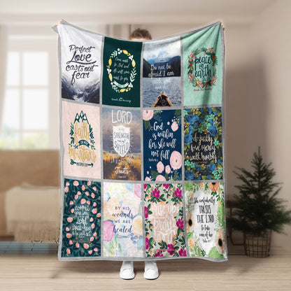 Bible CLA21100784F Sherpa Fleece Blanket