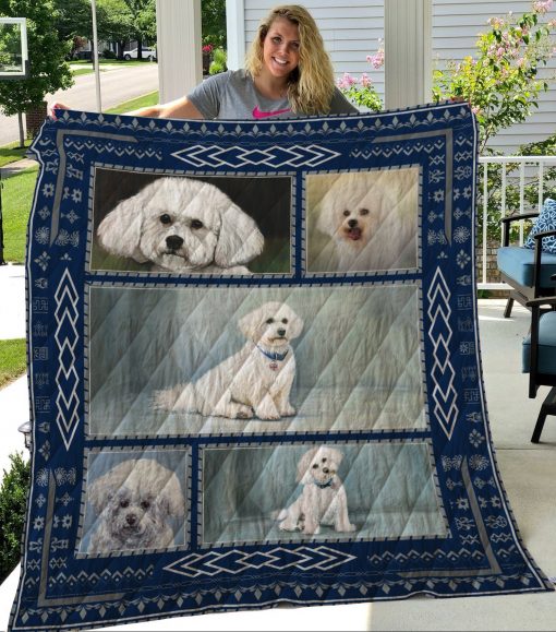 Bichon Frise CL11110031MDQ Quilt Blanket