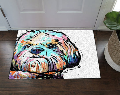 Bichon Frise CL270803MDD Non-slip Door mats