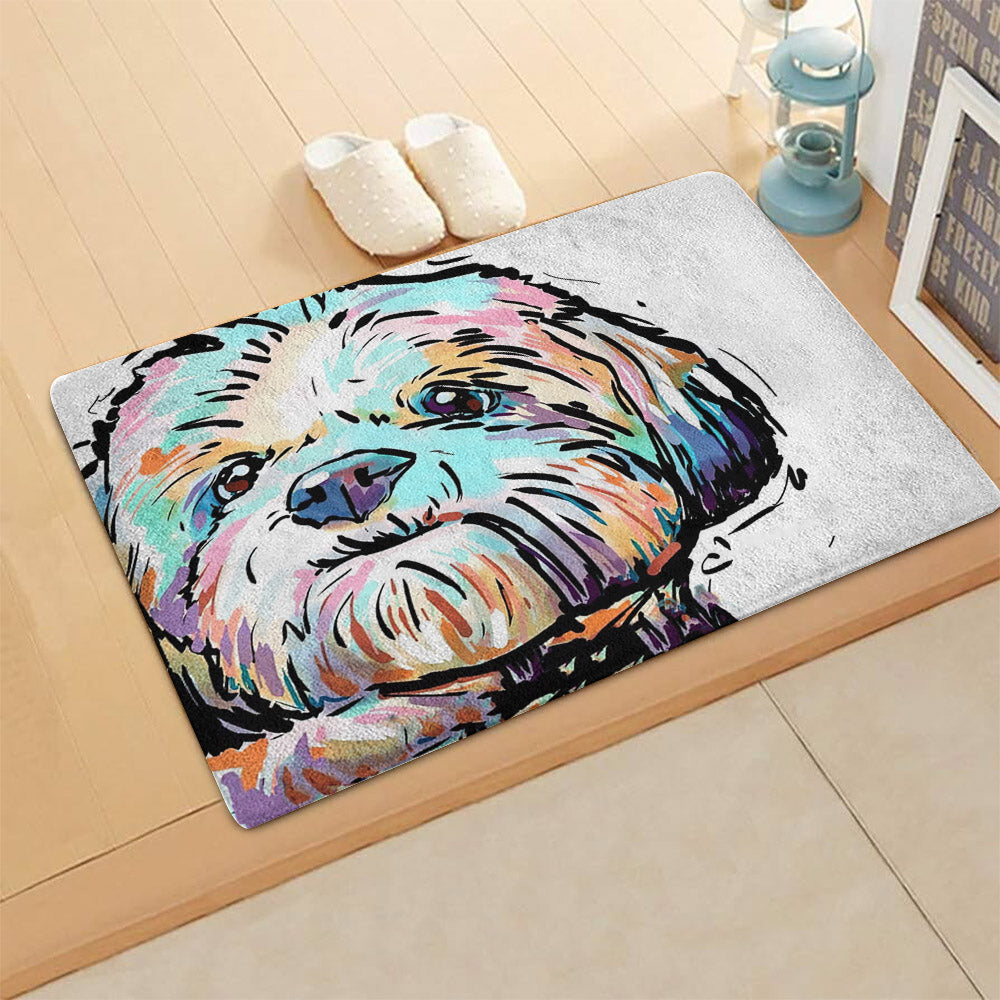 Bichon Frise CL270803MDD Non-slip Door mats