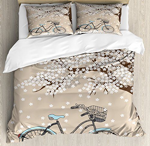 Bicycle And Apricot Blossom CLA0510066B Bedding Sets