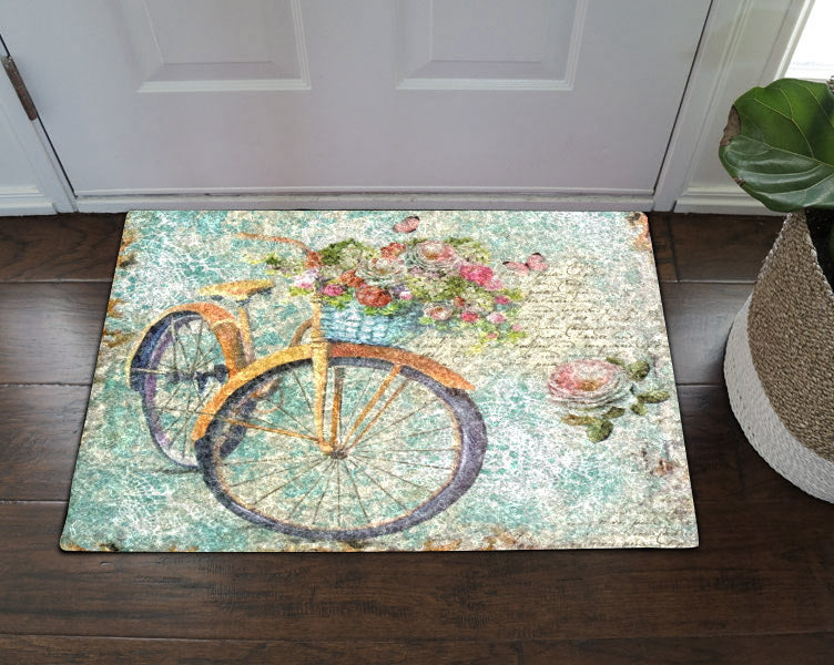 Bicycle Flower Bird DV25100019D Non-slip Door mats