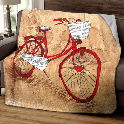 Bicycle HT220803TT Sherpa Fleece Blanket