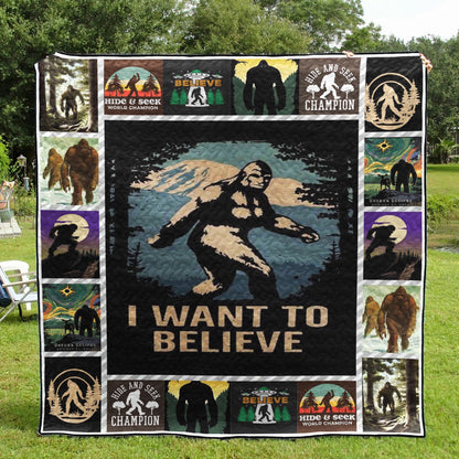 Bigfoot Champion CLH2111053Q Quilt Blanket