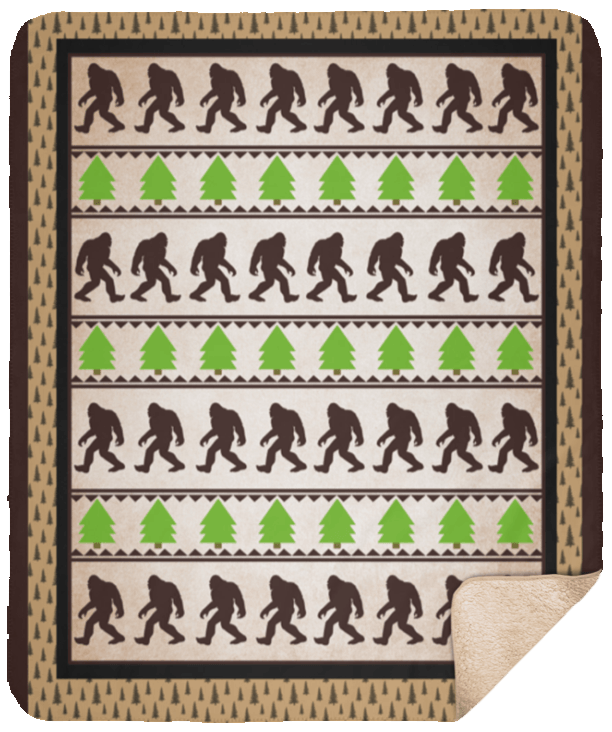 Bigfoot And Sasquatch Hunter Believers CLM1810022S Sherpa Fleece Blanket