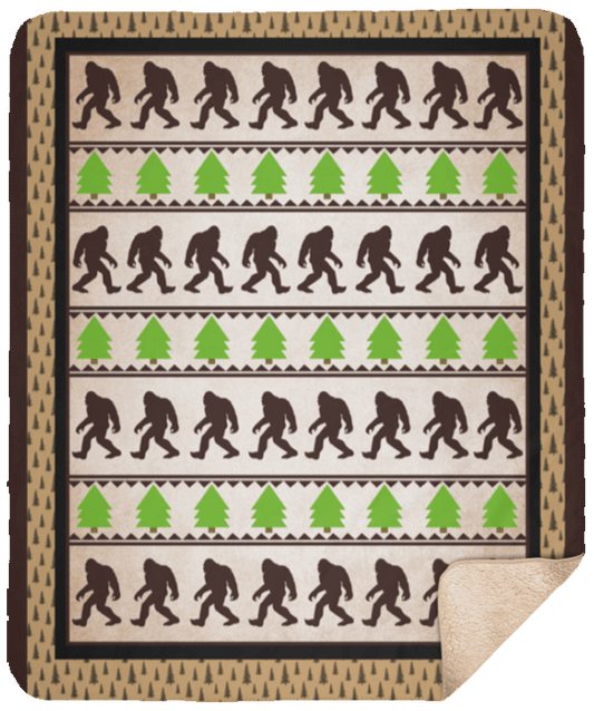 Bigfoot And Sasquatch Hunter Believers CLM1810022S Sherpa Fleece Blanket